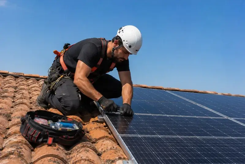 Maintenance et monitoring de panneaux solaires à Merlevenez