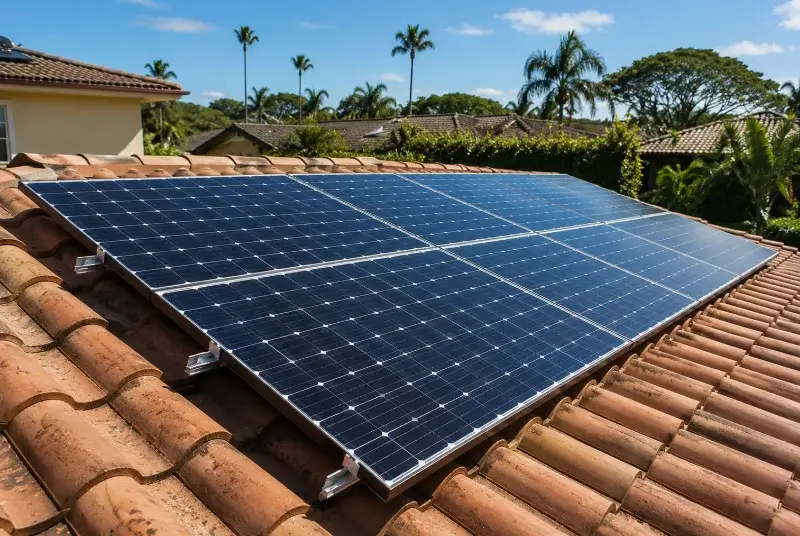 Installation de panneaux solaires à Merlevenez